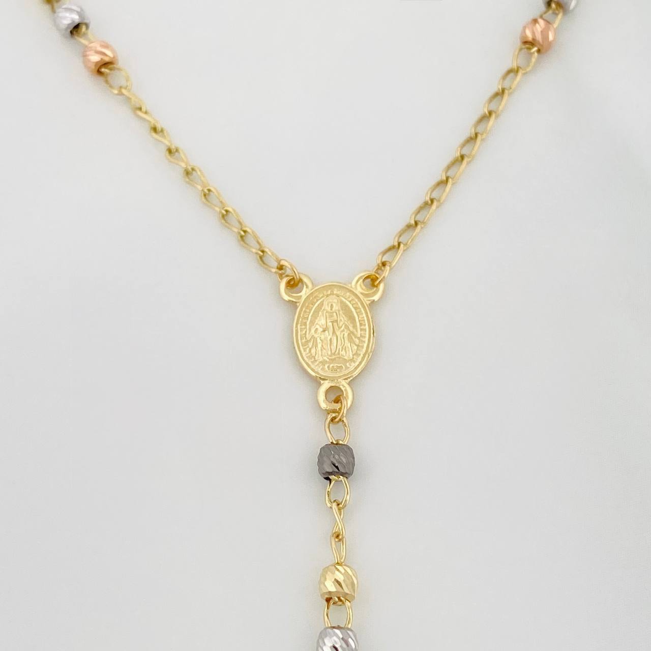 Rosario Virgen Milagrosa 5.95 g / 54 cm / 2.58 mm Tres Oros 18K