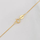 Set Cadena Veneciana + Dije Carril Recto Esmeralda 10Pts / 1.6 g / 50.5 cm Oro Amarillo 18K