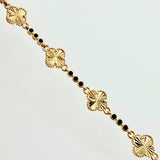 Pulso Trebol Dorado 9.3gr / 18cm / 9.3mm Oro Amarillo Nac.Esp. 18K *