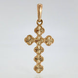 Dije Cruz Trebol 2.55gr / 3.6cm / Oro Amarillo Nac.Esp. 18K *