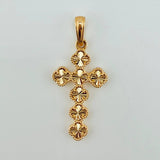 Dije Cruz Trebol 2.55gr / 3.6cm / Oro Amarillo Nac.Esp. 18K *