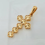 Dije Cruz Trebol 2.55gr / 3.6cm / Oro Amarillo Nac.Esp. 18K *