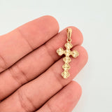 Dije Cruz Trebol 2.55gr / 3.6cm / Oro Amarillo Nac.Esp. 18K *