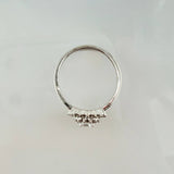 Anillo Flor Tupida 2.3gr / T5 3/4 / Oro Blanco 18K *