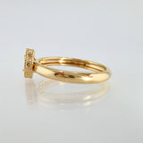 Anillo Trebol Dorado 2.2gr / T8 1/4 / Oro Amarillo Nac.Esp. 18K *