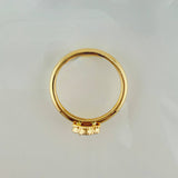 Anillo Trebol Dorado 2.2gr / T8 1/4 / Oro Amarillo Nac.Esp. 18K *