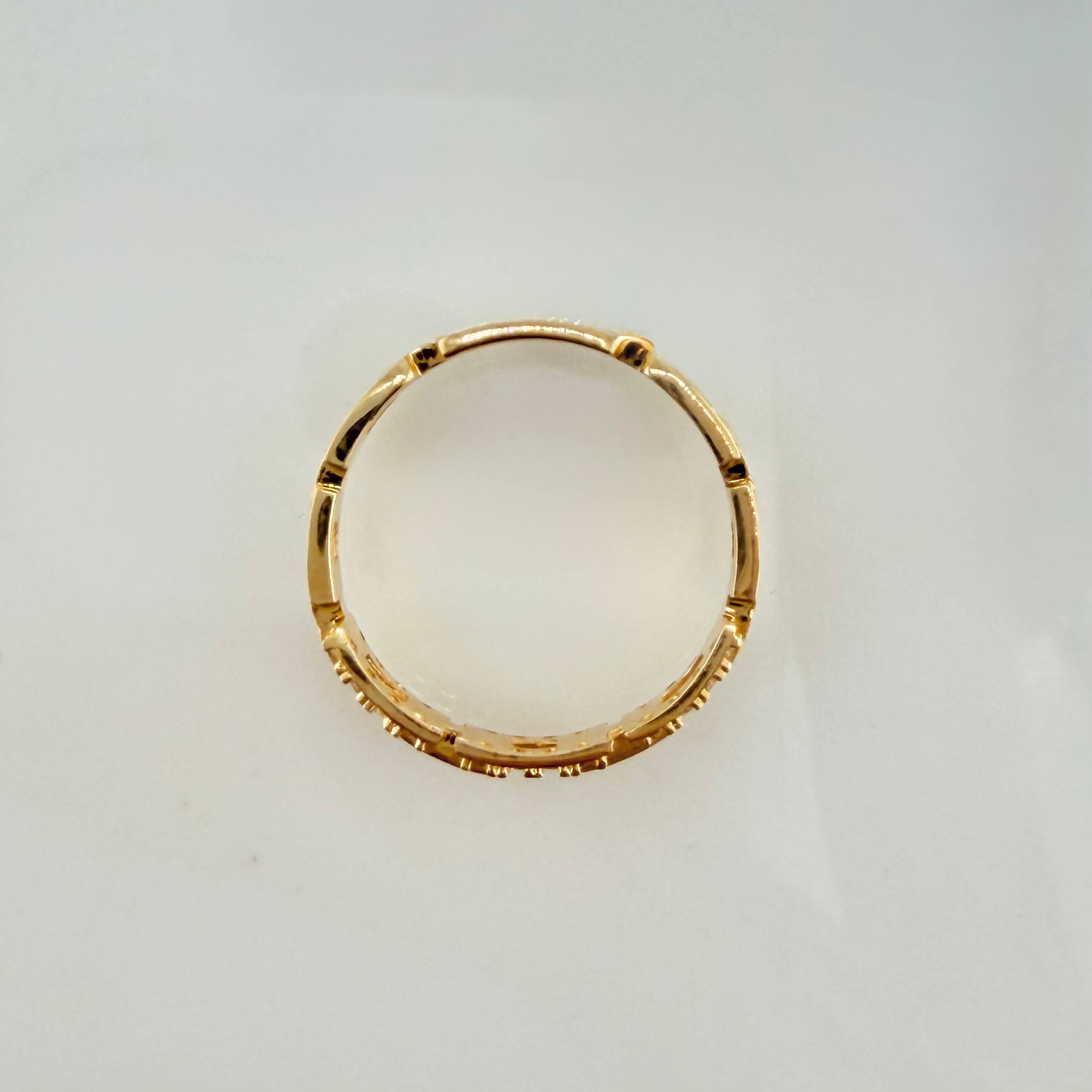 Anillo Cajón 2.55gr / T7 1/4 / Oro Amarillo 18K *