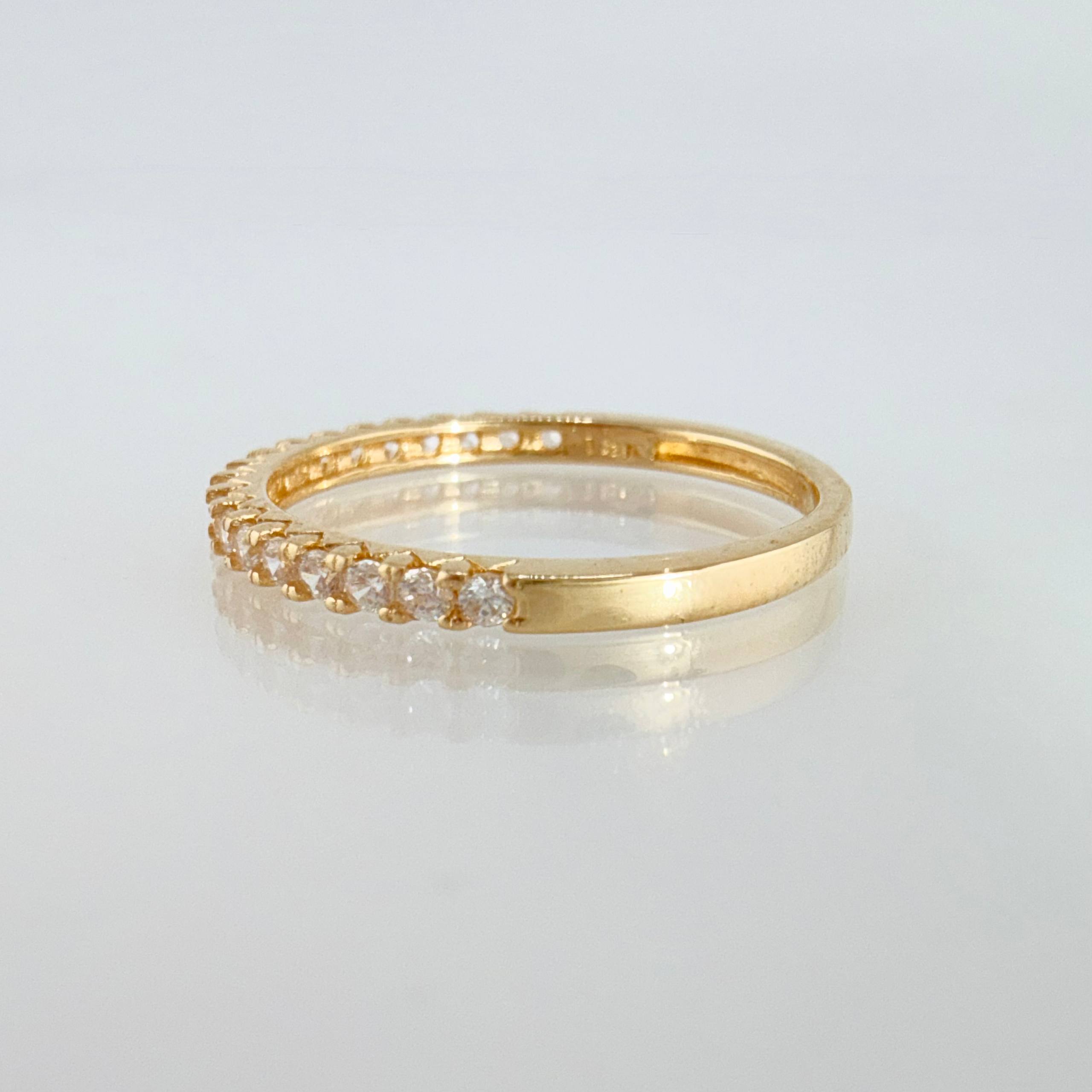 Anillo Churumbela 0.9gr / T5 1/2 / Oro Amarillo 18K ©