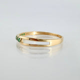 Anillo Carril Hueco 0.9gr / T7 1/2 / Oro Amarillo 18K *