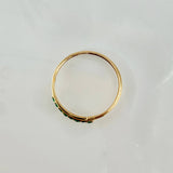 Anillo Carril Hueco 0.9gr / T7 1/2 / Oro Amarillo 18K *