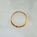 Anillo Carril Hueco 0.9gr / T6 3/4 / Oro Amarillo 18K ©