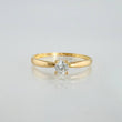 Anillo Solitario 1.15gr / T7 1/4 / Oro Amarillo 18K *