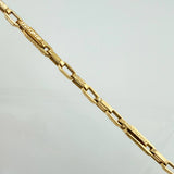 Pulso Cajón Tribal 6.35gr / 21.5cm / 4.8mm Oro Amarillo +4 18K ©