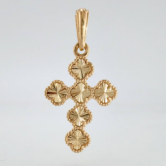 Dije Trebol Dorado 2.35gr / 3cm / Oro Amarillo Nac.Esp. 18K ©