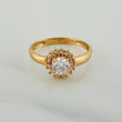 Anillo Flor De Loto 2.2gr / T5 3/4 / 2.1cm / Oro Amarillo 18K $