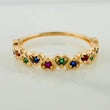 Anillo Corazones Intercalados 1.65gr / T6 1/2 / 2cm / Oro Amarillo 18K $