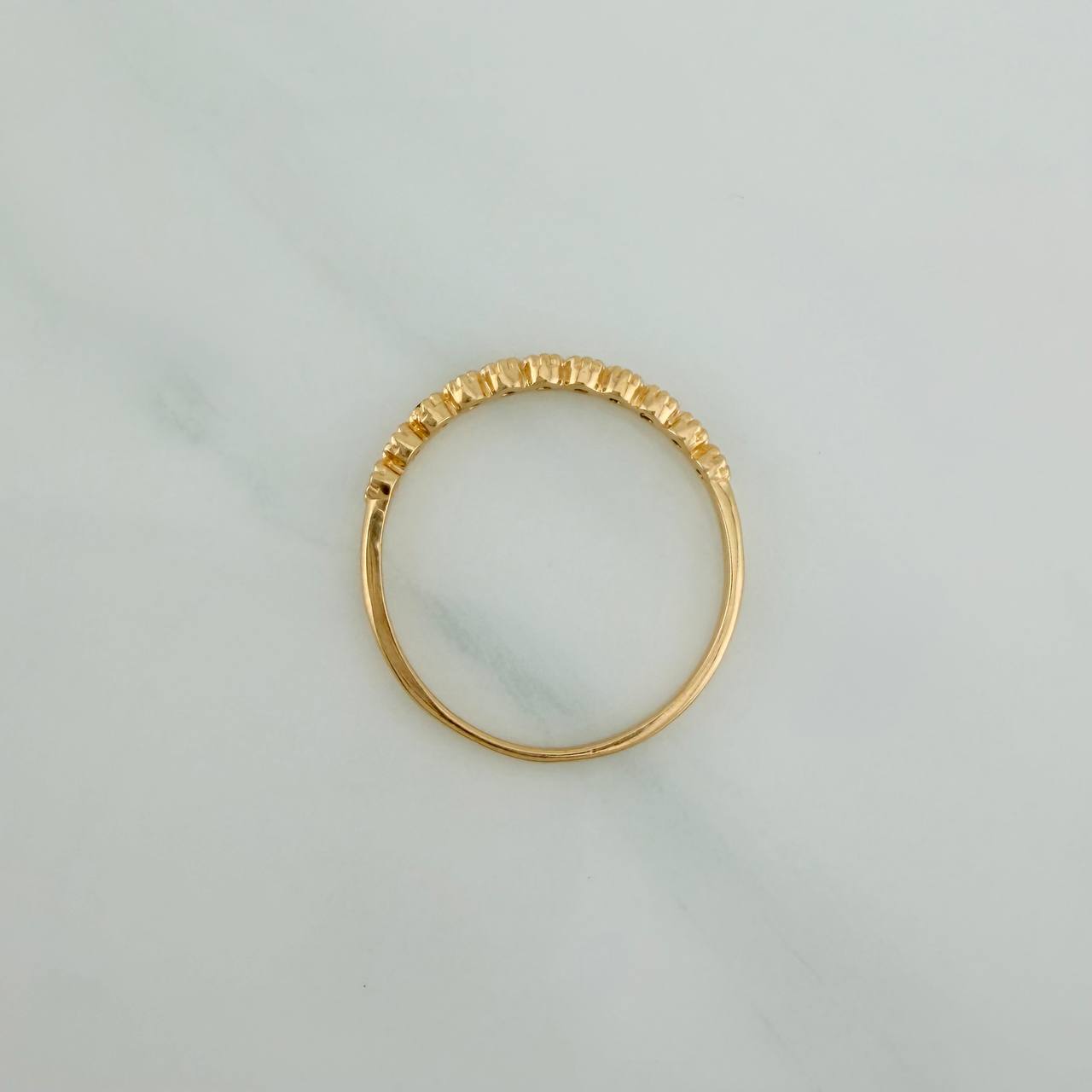 Anillo Churumbela 1.55gr / T7 3/4 / 2.2cm / Oro Amarillo 18K $