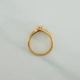Anillo Solitario 3.85gr / T6 3/4 / 2.3cm / Oro Amarillo 18K