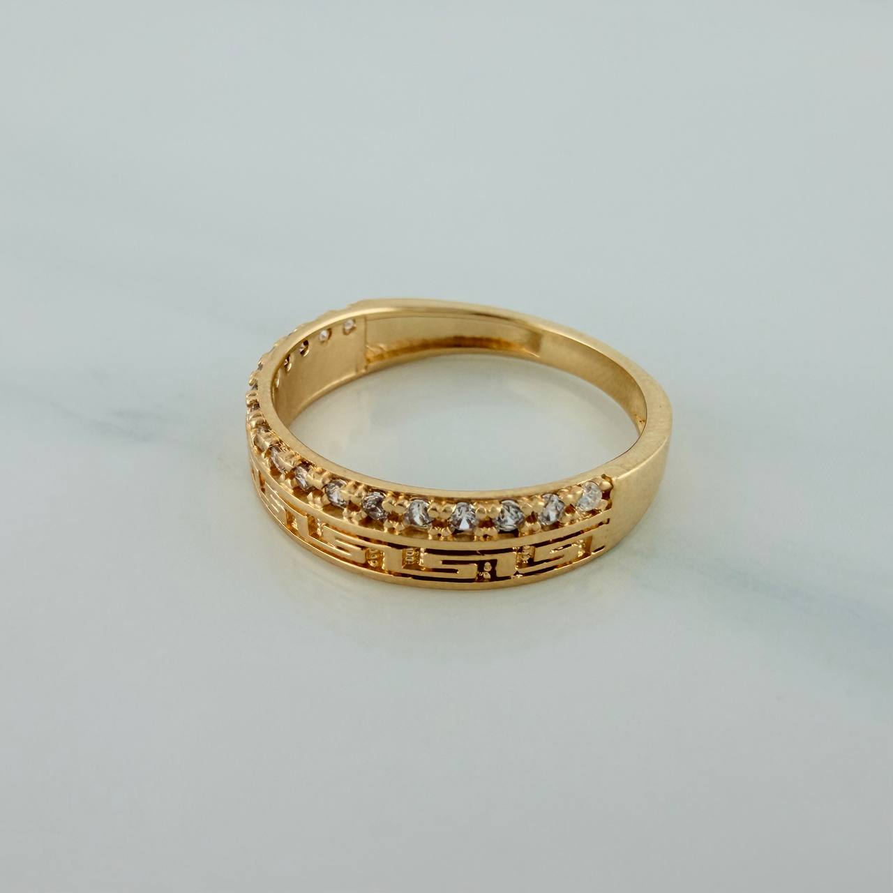 Anillo Churumbela Tribal 2.7gr / T5 3/4 / 2cm / Oro Amarillo 18K