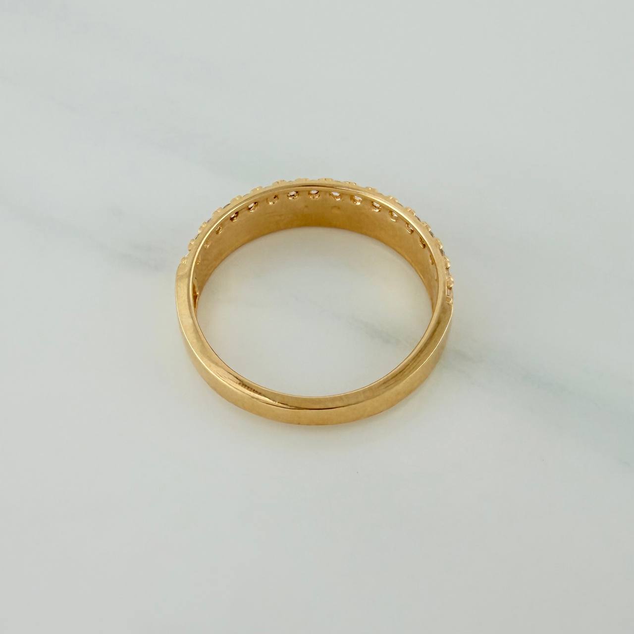 Anillo Churumbela Tribal 2.7gr / T5 3/4 / 2cm / Oro Amarillo 18K