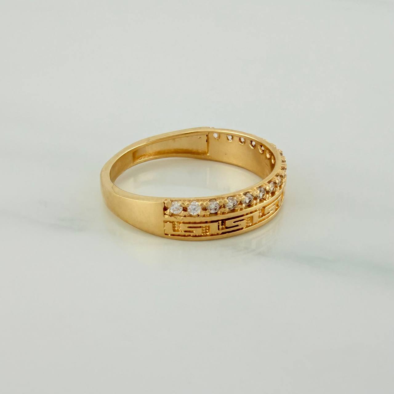 Anillo Churumbela Tribal 2.7gr / T5 3/4 / 2cm / Oro Amarillo 18K