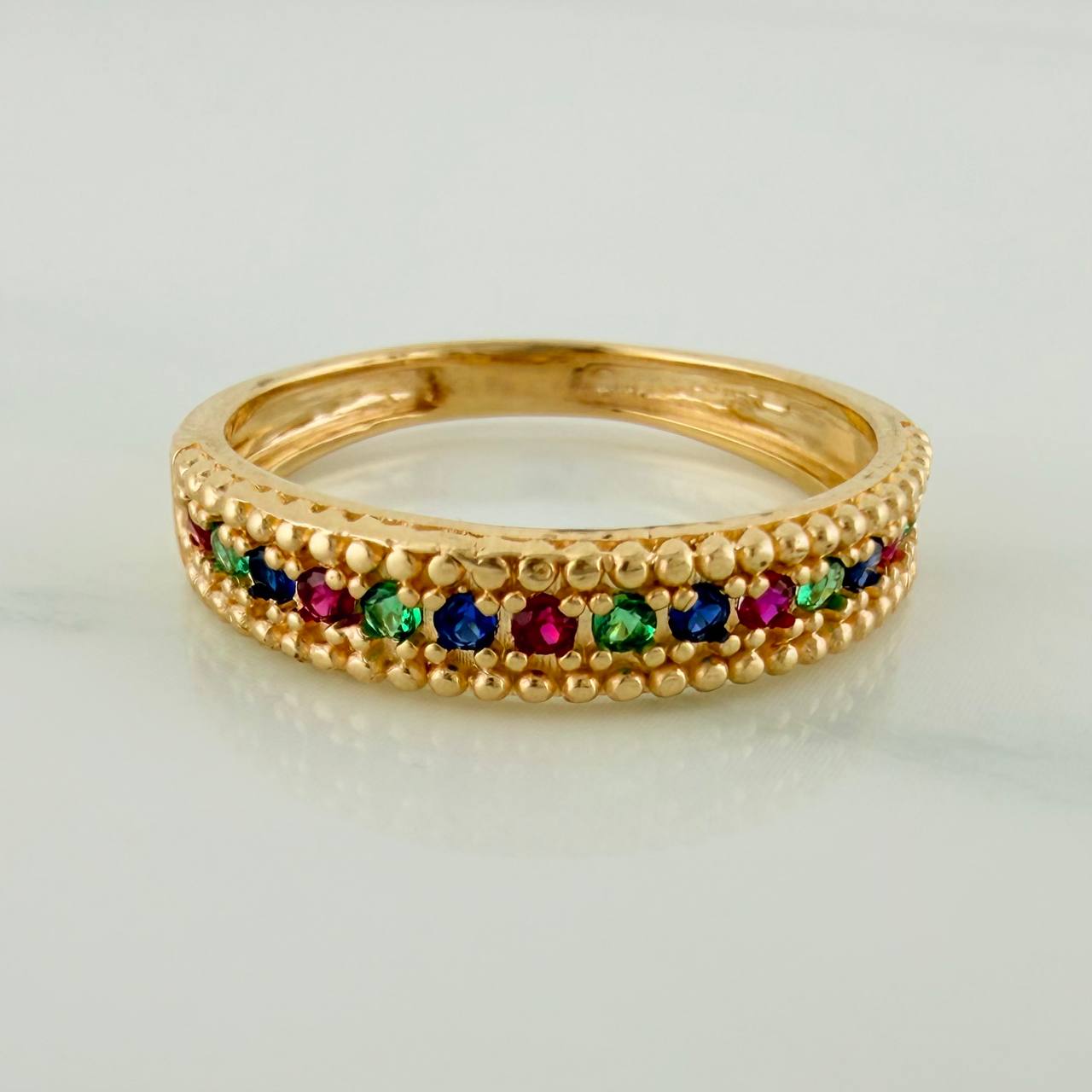 Anillo Churumbela 2.7gr / T7 1/2 / 2.1cm / Oro Amarillo 18K $