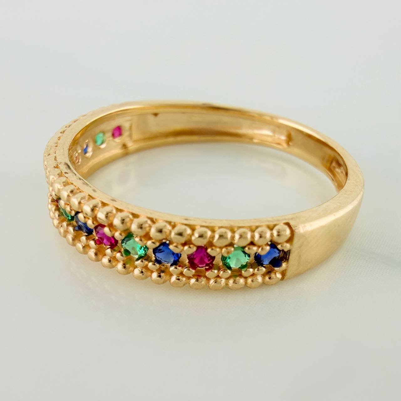 Anillo Churumbela 2.7gr / T7 1/2 / 2.1cm / Oro Amarillo 18K $