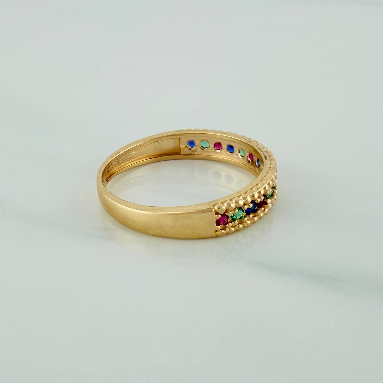 Anillo Churumbela 2.7gr / T7 1/2 / 2.1cm / Oro Amarillo 18K $