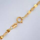 Cadena Flor Espejo 2.15gr / 50cm / Oro Amarillo +3 18K $