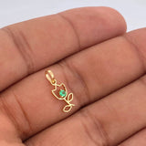 Dije Silueta Rosa 0.45gr / 1.6cm / Oro Amarillo 18K &