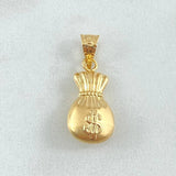 Dije Bolsa Dinero 0.8gr / 2.5cm / Oro 18K