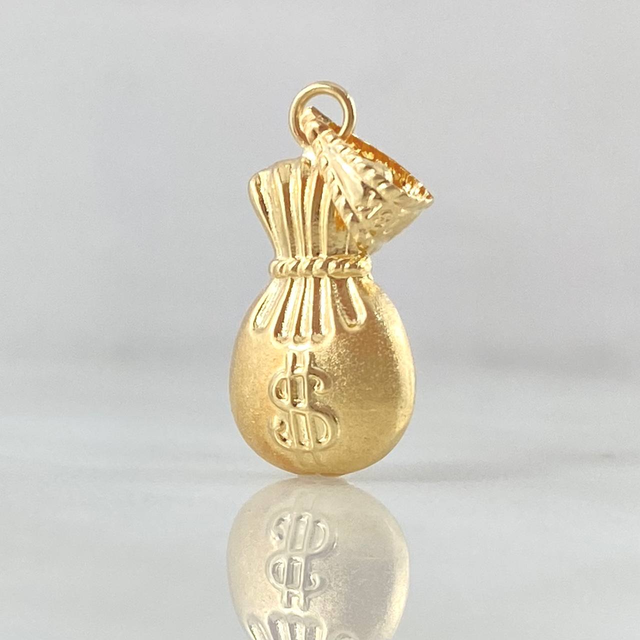 Dije Bolsa Dinero 0.8gr / 2.5cm / Oro 18K