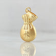 Dije Bolsa Dinero 0.8gr / 2.5cm / Oro 18K