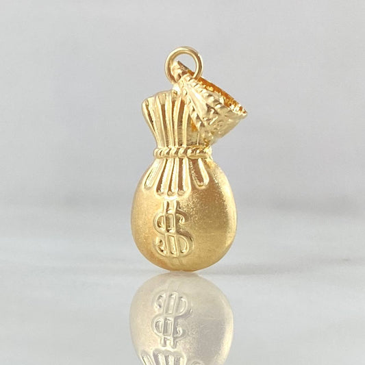 Dije Bolsa Dinero 0.85gr / 2.5cm / Oro 18K