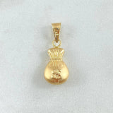 Dije Bolsa Dinero 0.8gr / 2.2cm / Oro 18K