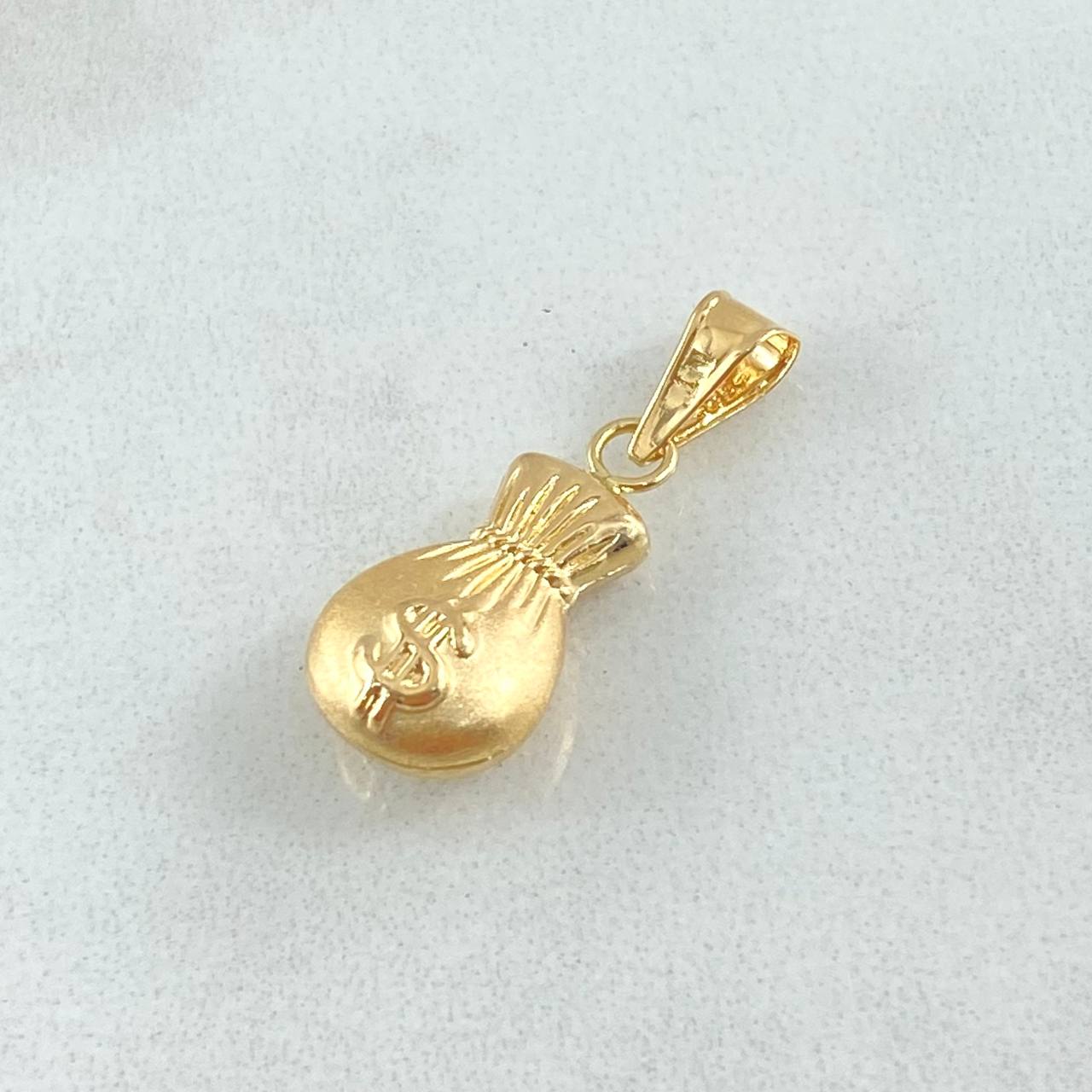 Dije Bolsa Dinero 0.75gr / 2.2cm / Oro 18K