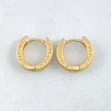 Candongas Rusticas 2.5gr / 1.2cm / Oro 18K