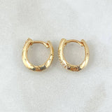 Candongas Carril Curvo 2.35gr / 1.3cm / Oro 18K