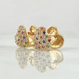 Candongas Corazon Tupido 4.4gr / 1cm / Oro 18K