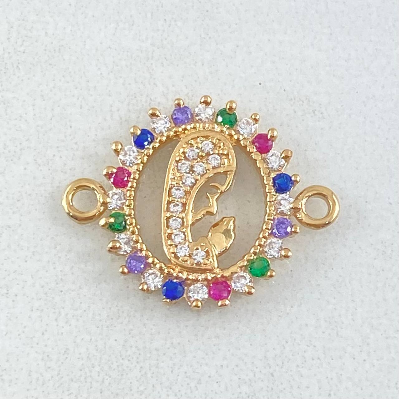 Herraje Virgen Maria 1.85gr / 2cm / Oro 18K
