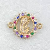 Herraje Virgen Maria 1.85gr / 2cm / Oro 18K