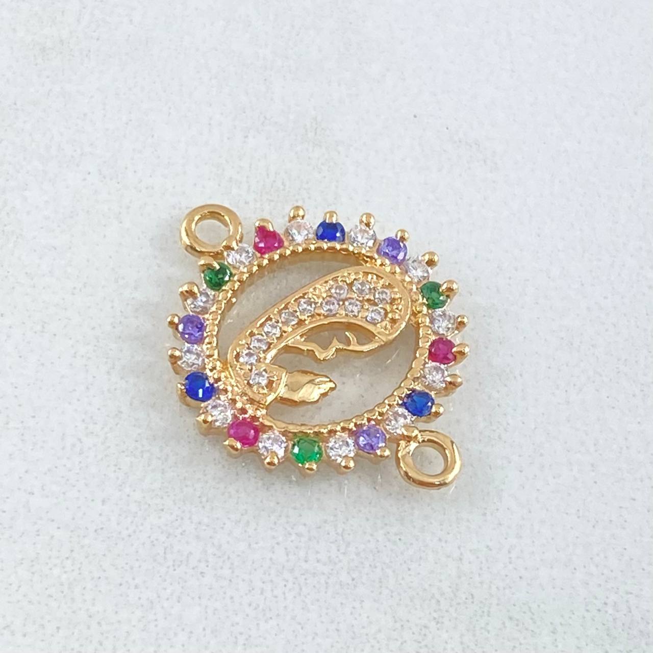 Herraje Virgen Maria 1.85gr / 2cm / Oro 18K