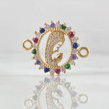 Herraje Virgen Maria 1.85gr / 2cm / Oro 18K