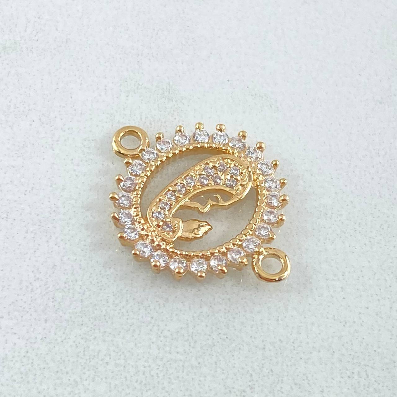 Herraje Virgen Maria 1.9gr / 2cm / Oro 18K