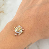 Herraje Tortuga Movil 2.6gr / 1.6cm / Oro 18K