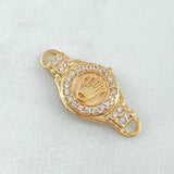 Herraje Correa Corona Circular 2.25gr / 2.6cm / Oro 18K