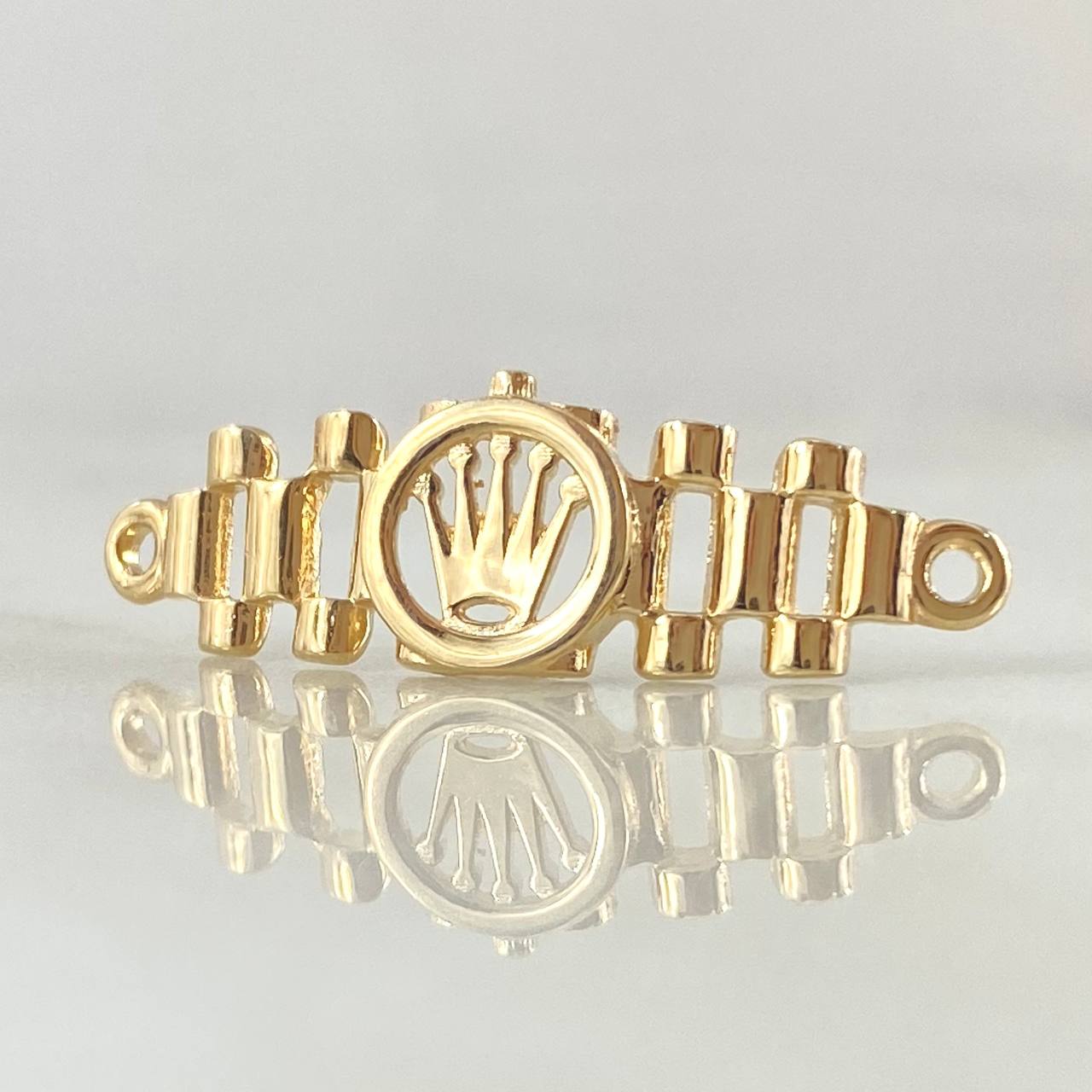 Herraje Correa Corona 1.2gr / 2.5cm / Oro 18K