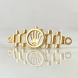 Herraje Correa Corona 1.2gr / 2.5cm / Oro 18K
