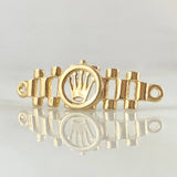 Herraje Correa Corona 1.2gr / 2.5cm / Oro 18K