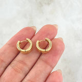 Candongas Lisas 3.85gr / 1.3cm / Oro 18K